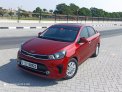 Red Kia Pegas 2020 for rent in Sharjah 1